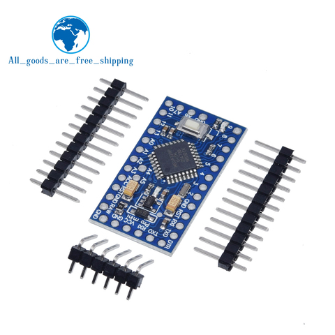 1 pièces Pro mini Atmega328P Pro Mini 328 Mini ATMEGA328 3.3V 8MHz 5V 16Mhz pour Arduino Compatible Nano CP2102 FT232RL ► Photo 1/6