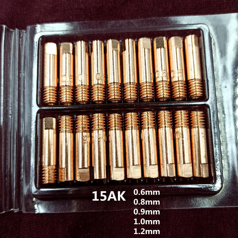 20pcs15AK Binzel torche/pistolet consommables MIG fil électrique pointes de soudage pour la Machine de soudage MIG avec 1 boîte drague Neeles ► Photo 1/4