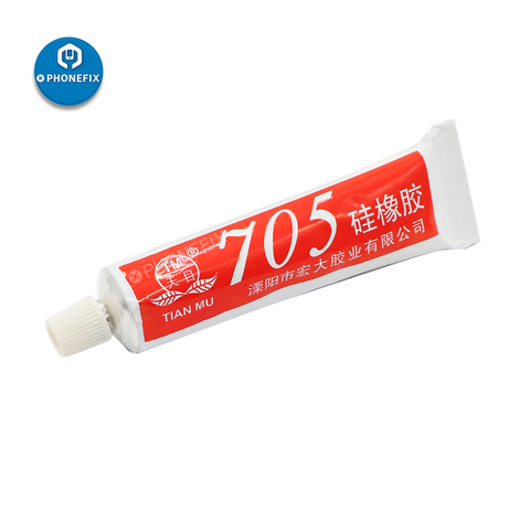 45g Silicone adhésif industriel 705 haute température clair Silicone caoutchouc isolant mastic adhésif verre métal étanchéité colle ► Photo 1/1