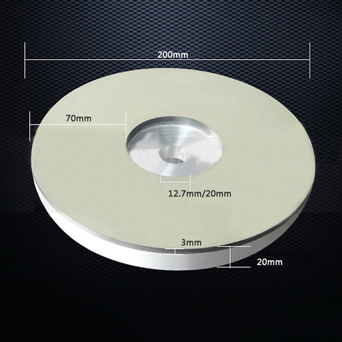 Disque de meulage en résine diamant 200MM, pour ciseaux de coiffure/tondeuse électrique/gemme/Jade/disque de polissage en acier au tungstène ► Photo 1/5