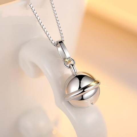 KOFSAC Chic 925 en argent Sterling collier fille mode bijoux exquis cloches pendentif femmes mignon accessoires de noël ► Photo 1/6