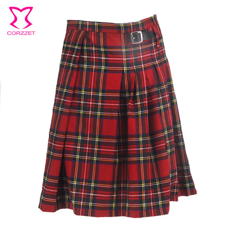 Kilt écossais à carreaux rouge pour hommes ► Photo 1/6