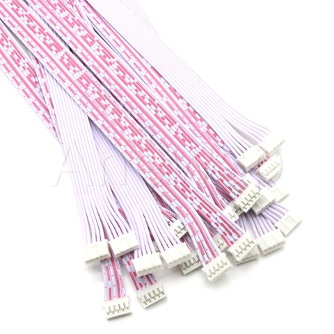 Câble de connexion femelle, 5 pièces, fil JST à pas de 2.0MM 2p 3p 4p 5p 6p 7p 8p-12P, simple/Double tête 26AWG 10cm 20cm 30cm ► Photo 1/4