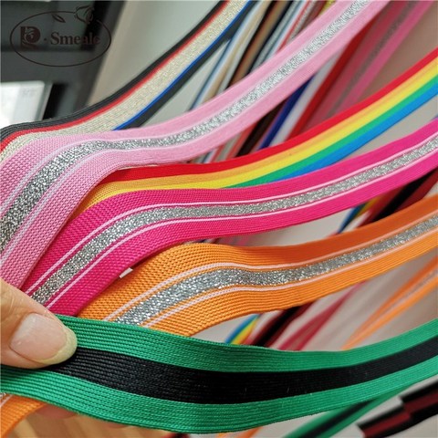 10Yards/Lot sangle tissu ruban Polyester couture sangle bricolage rayure ruban pour vêtements sacs décoration RS1973 ► Photo 1/6