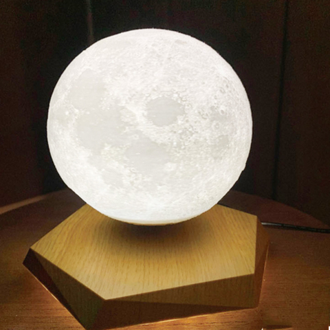 Nouveau toucher lévitation magnétique 3D LED veilleuse chambre décor table lune lampes noël cadeau chambre bureau lampe décorative ► Photo 1/6