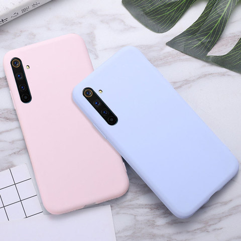 Coque en TPU pour OPPO Realme 6 Pro, étui de téléphone résistant aux chocs, souple, couleur bonbon, 6 pro, 6s 6i ► Photo 1/6