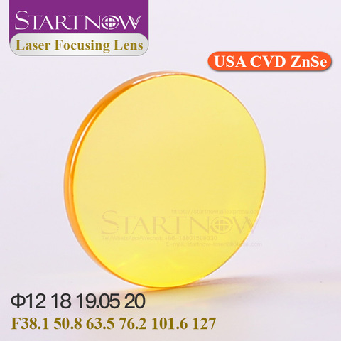 Starnow – lentille de mise au point Laser CO2 USA CVD ZnSe Dia 12 18 19.05mm 20 FL 38.1 50.8 63.5 76.2 pour pièces de machines de découpe Laser ► Photo 1/6