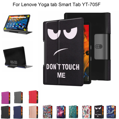 Coque de protection en cuir PU pour tablette Lenovo, étui Ultra-mince pour tablette de Yoga Tab5 YT-X705 10.1 pouces, support intelligent pour Lenovo Yoga Tab5 YT-X705 10.1 ► Photo 1/6