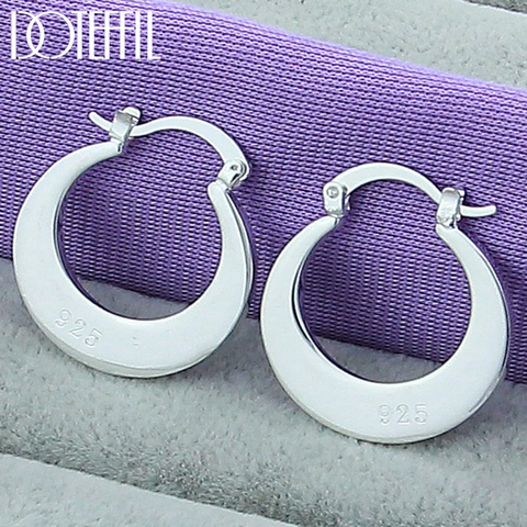 DOTEFFIL 925 en argent Sterling faucille boucles d'oreilles pour femme mariage fiançailles fête mode breloque bijoux ► Photo 1/4