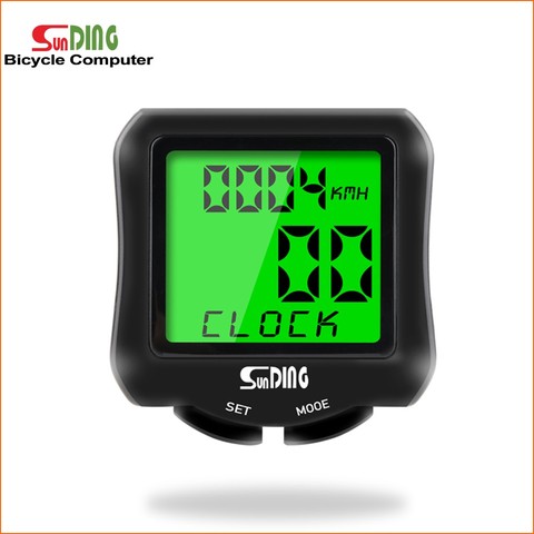 Ordinateur de vélo avec écran numérique LCD, nouvel outil, odomètre, compteur de vitesse, étanche, chronomètre, cyclisme ► Photo 1/6