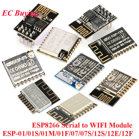 ESP8266 ESP-01 ESP-01S ESP-01M ESP-01F ESP-07 ESP-07S ESP-12S ESP-12E ESP-12F ESP de Série WIFI Sans Fil Module USB Adaptateur ► Photo 1/6