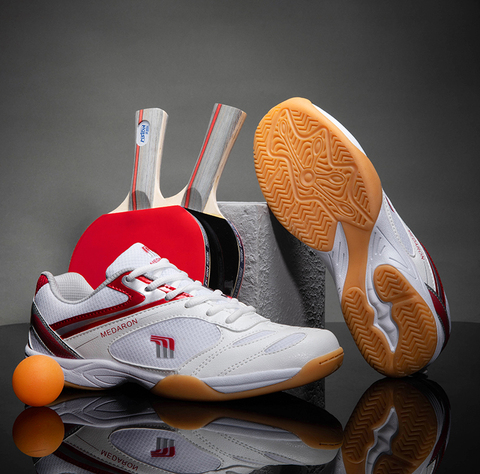 2022 nouveau professionnel Tennis de Table chaussures hommes femmes anti-dérapant Badmintons pour Couples bleu rouge léger Badminton baskets ► Photo 1/6