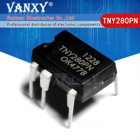 10 PIÈCES TNY280PN DIP7 TNY280P DIP TNY280 DIP-7 280PN IC nouvelle et originale ► Photo 1/6