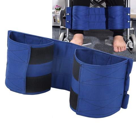 Repose-pieds antidérapant réglable pour fauteuil roulant, sangle de retenue de jambe, ceinture de siège, Patients âgés, membres de fauteuil roulant, Support d'orthèse à ceinture fixe ► Photo 1/6