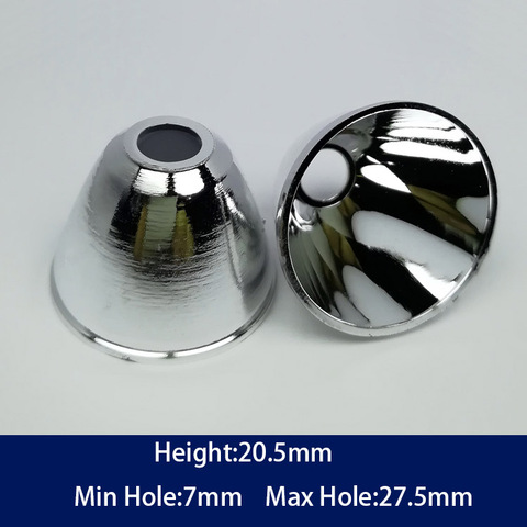 Mini bol d'abat-jour LED en plastique, 28mm, perles de lampe de poche, tasse réfléchissante, réflecteur, bricolage, lampe de poche, hauteur 21mm ► Photo 1/2