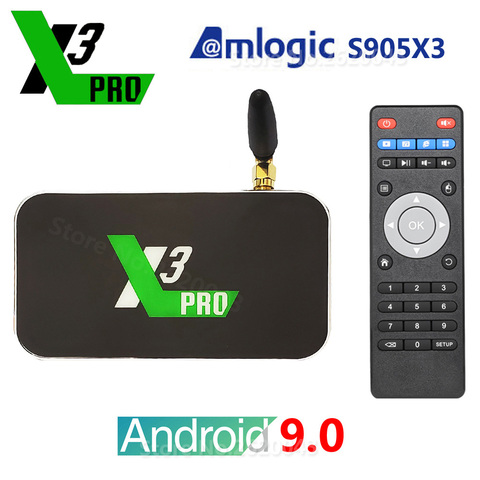 UGOOS X3 PRO X3 CUBE PLUS – boîtier Smart TV et Wifi, Amlogic S905X3, Android 9.0, 4 go/32 go/64 go, 1000M/2.4G/5G, lecteur multimédia 4K ► Photo 1/6