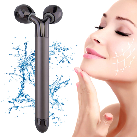 3D rouleau masseur 360 rotation électrique mince visage complet corps forme masseur levage rides solvant visage Y forme Relaxation outil ► Photo 1/6