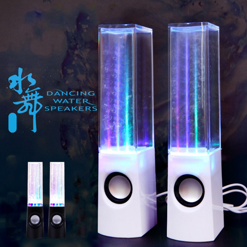 Haut-parleur de danse de l'eau LED son bluetooth, son de danse de l'eau combiné par ordinateur, haut-parleur de danse de l'eau de fontaine de jet d'eau de LED ► Photo 1/6