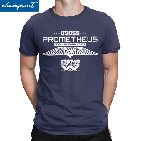 Prometeus – t-shirt col rond pour homme, Vintage, en coton, avec imprimé du film Alien Weyland Yutani Corp ► Photo 1/6