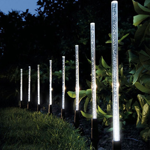 Ensemble de lampes lumineuses, Tube d'alimentation solaire lampes bulle acrylique ► Photo 1/6