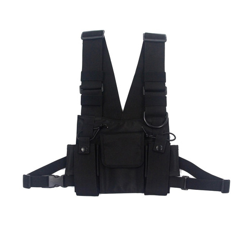 Sac à bandoulière tactique pour hommes, sacoche de poitrine, Streetwear Hip Hop, poches réglables, gilet Kanye West ► Photo 1/6