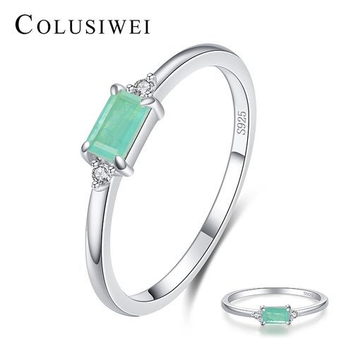 Colusiwei 925 en argent Sterling mystérieux Paraiba Tourmaline bagues de mode pour les femmes fiançailles bagues de mariage bijoux fins ► Photo 1/6