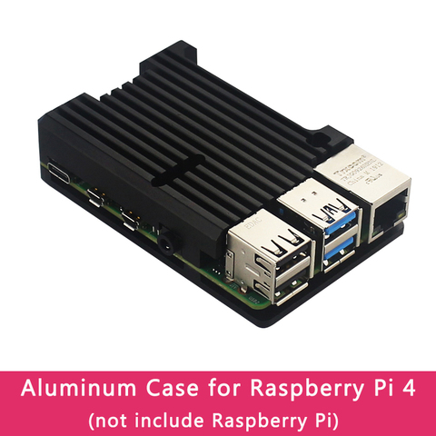 Boîtier en alliage d'aluminium pour Raspberry Pi 4 modèle B, boîtier CNC pour Raspberry Pi 4 modèle B ► Photo 1/6