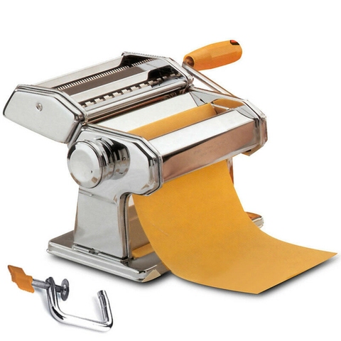 Machine pour faire des pâtes fraîches faites maison spaghetti pétrir des nouilles ► Photo 1/3