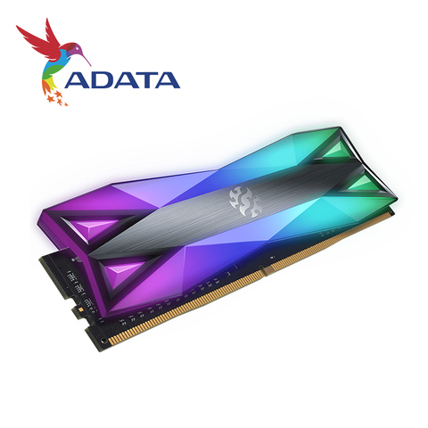 ADATA-Module de mémoire de bureau RGB D60, RAM de bureau, 2x8 go/8 go DDR4 PC4, 3200Mhz 3000/2666MHZ, DIMM 2666/3000MHZ ► Photo 1/5