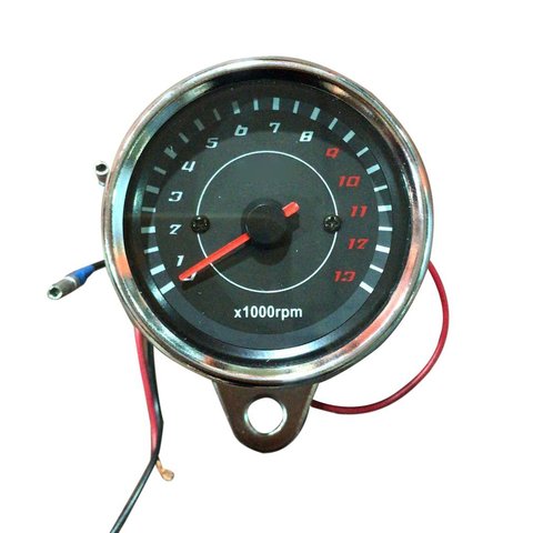 Tachymètre numérique universel pour moto, rétro-éclairage LED, 13K RPM, levier d'huile et de carburant, 12V ► Photo 1/6