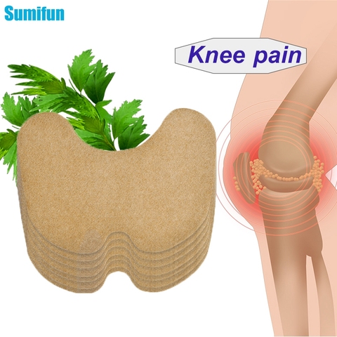 Sumifun 6 pièces genou douleur articulaire plâtre chinois absinthe extrait autocollant pour les douleurs articulaires arthrite rhumatoïde soulagement de la douleur Patch ► Photo 1/6