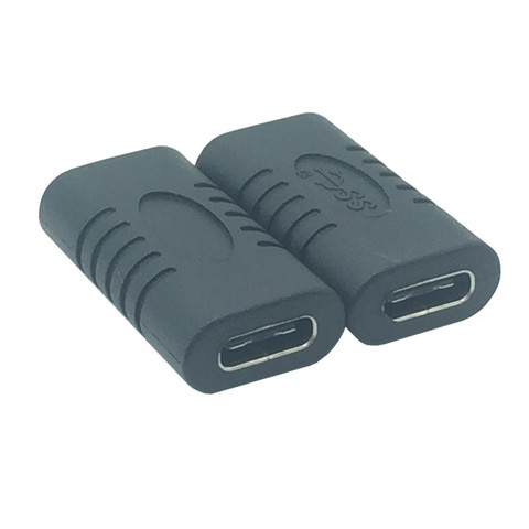 Adaptateur de connecteur d'extension USB 3.1 Type C femelle à femelle USB-C, convertisseur pour ordinateur portable, tablette, téléphone ► Photo 1/2