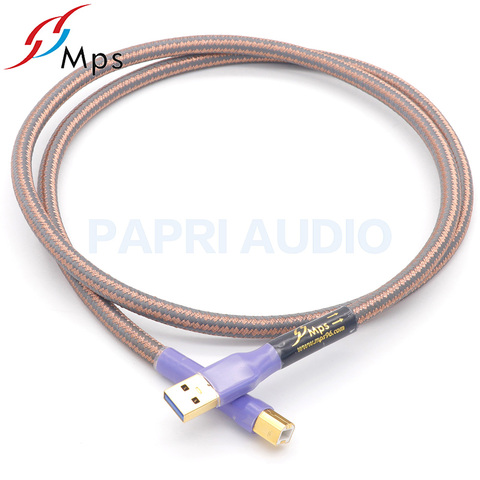 PAPRI – câble Audio MPS QR-USB 6N 99.99997% OCC, connecteur USB plaqué or A-A A-B, prise pour câble de données, amplificateur DVD DAC ► Photo 1/6