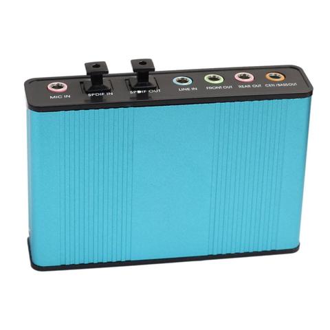 Nouveau USB 2.0 externe 6 canaux 5.1 optique Audio carte son pour ordinateur portable PC ► Photo 1/6