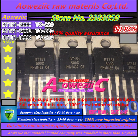 Aowezic – triode de transistor simple BT151, original et importé, 100% BT151-500C BT151-500R à-BT151-800R, nouvelle collection 220 ► Photo 1/5