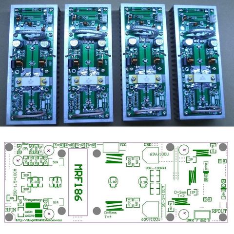 100W UHF 400 MHZ-470 MHZ amplificateur de fréquence carte d'alimentation jambon Radio Kits de bricolage 433MHZ ► Photo 1/1