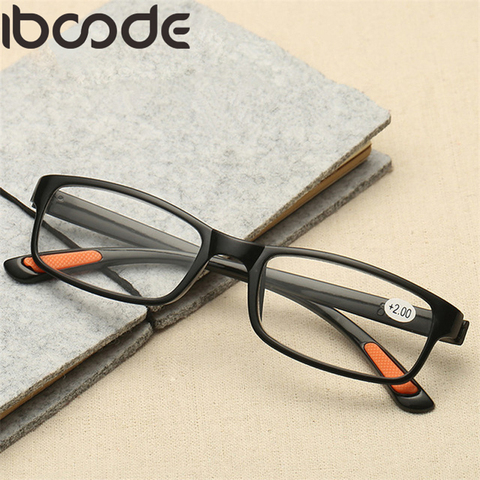 Iboode ultraléger ténacité Anti Fatigue TR90 lunettes de lecture hommes femmes presbyte lunettes unisexe + 1.0 + 1.5 + 2.0 + 3.5 + 4.0 + ► Photo 1/6