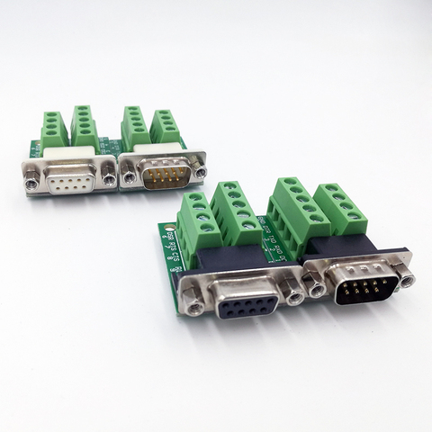 Module Terminal de connecteur DB9, RS232, RS485, adaptateur, Interface de signaux, convertisseur mâle femelle COM D sub 9 broches ► Photo 1/5