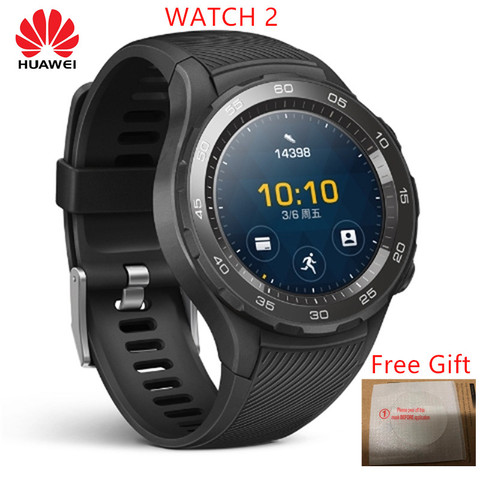 Huawei – montre connectée Watch 2, version globale, prise en charge de LTE, 4G, boussole d'appel téléphonique, pour Android iOS, GPS, NFC, étanche IP68, Original ► Photo 1/6