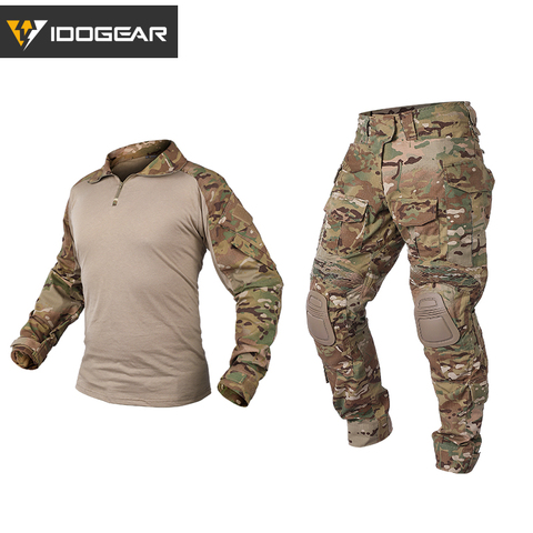 IDOGEAR vêtements de chasse camouflage uniforme Gen3 Combat tactique BDU vêtements Airsoft Paintball Multicam noir vêtements ► Photo 1/6