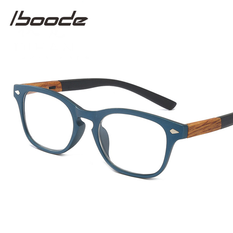 Iboode bois Grain lunettes de lecture pour femmes hommes mode presbytie presbyte lunettes de vue mâle Feamle dioptrie + 1.50 2.5 3.5 ► Photo 1/6