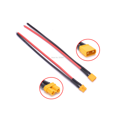 Amass – connecteur mâle/femelle XT30 XT30U avec fil en Silicone de 16awg, 10CM, 100mm, câble de charge de batterie, pour quadrirotor RC Drone FPV ► Photo 1/6