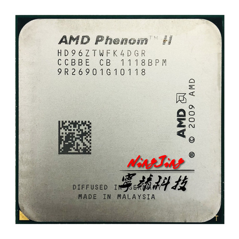AMD Phenom II X4, 960T 3.0 GHz, Quad core, processeur d'unité centrale HD96ZTWFK4DGR, prise AM3 ► Photo 1/1