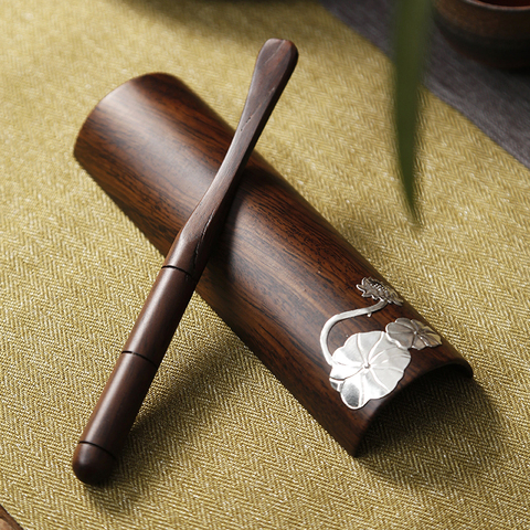 Cuillère à thé chinoise en bois naturel fait à la main, cuillère à café Matcha, service à thé chinois, bâtons de cérémonie de thé rétro de haute qualité, accessoires outils ► Photo 1/1