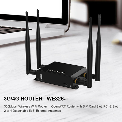 ZBT WE826-T2 4G SIM WIFI routeur 4G LTE routeur avancé 3G 4G charge WiFi 100M GSM LTE routeur VPN PPTP L2TP carte SIM routeur ► Photo 1/6