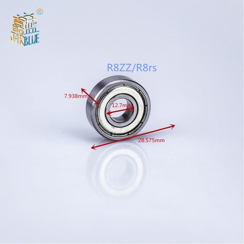 Roulements à billes à gorge profonde, haute qualité, R8 R8zz R8rs R8-2z R8z R8-2rs Zz Rs Rz 2rz 12.7X28.575X7.938mm 1/2 