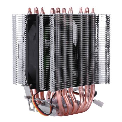 Lanshuo 6 Caloduc 3 Fils Sans Lumière Unique Ventilateur Ventilateur Cpu Radiateur Dissipateur De Chaleur Pour Intel Lga 1155/1156/1366 refroidisseur Thermique ► Photo 1/6