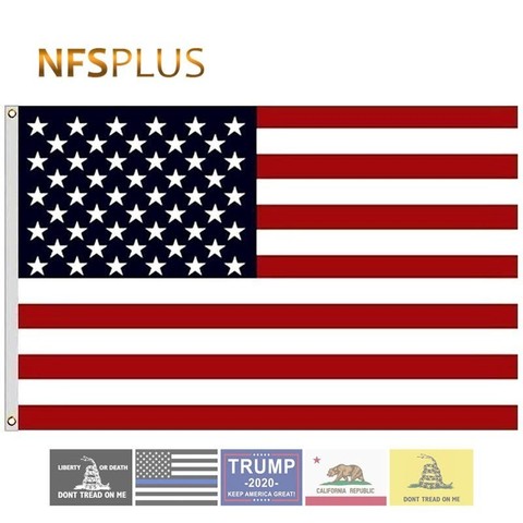 Drapeau américain, bannière à pampilles, 3x5 pieds, en Polyester, imprimé étoile, 90x150 cm, drapeaux nationaux américains ► Photo 1/6