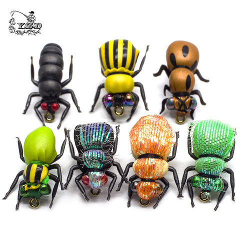 Sec Fly Mouches De Pêche Ensemble 16-24 pcs Insectes Leurre Jaune Fruits FlyTying Kit Arc-En-Truite Mouches Pêche À L'achigan assortiment Pêche À La Mouche ► Photo 1/6