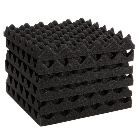 6 pièces insonorisation carreaux de mousse acoustique insonorisant 30X30X4CM ► Photo 1/6